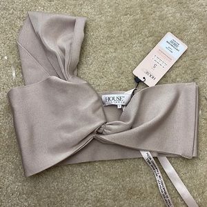 House of CB Lilah One- Shoulder Crop Top